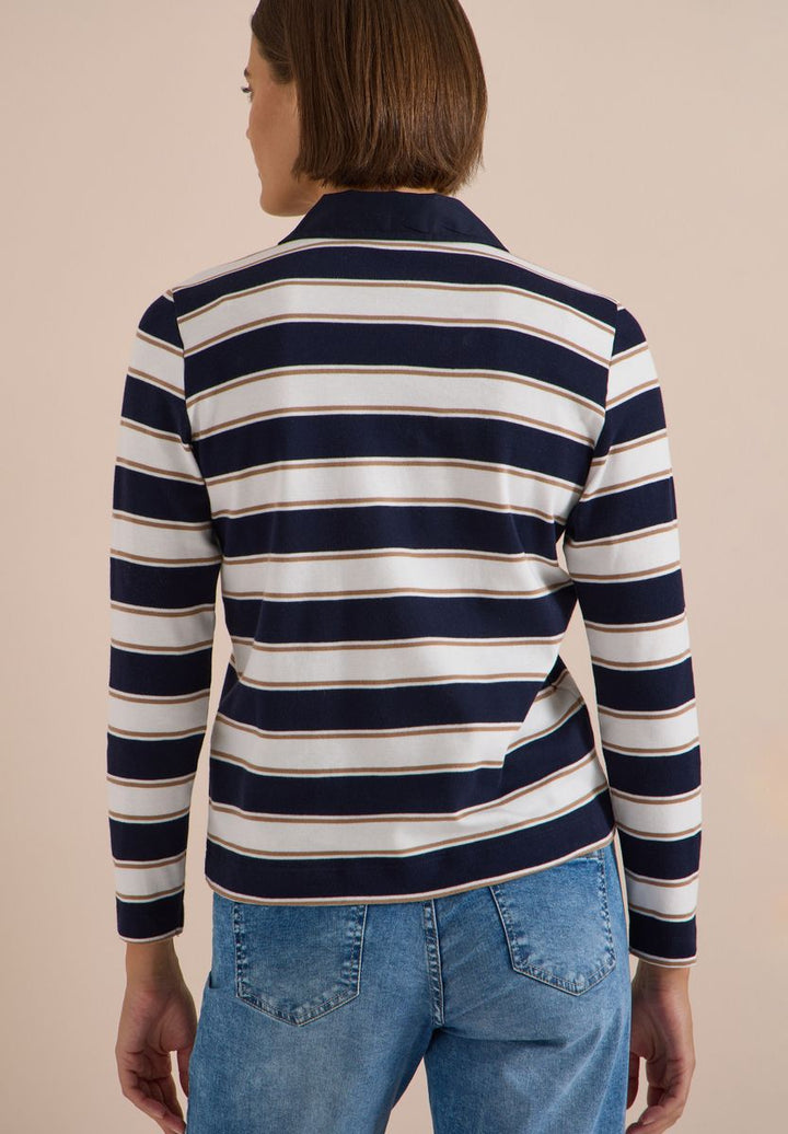 Langarm Poloshirt mit Knöpfen