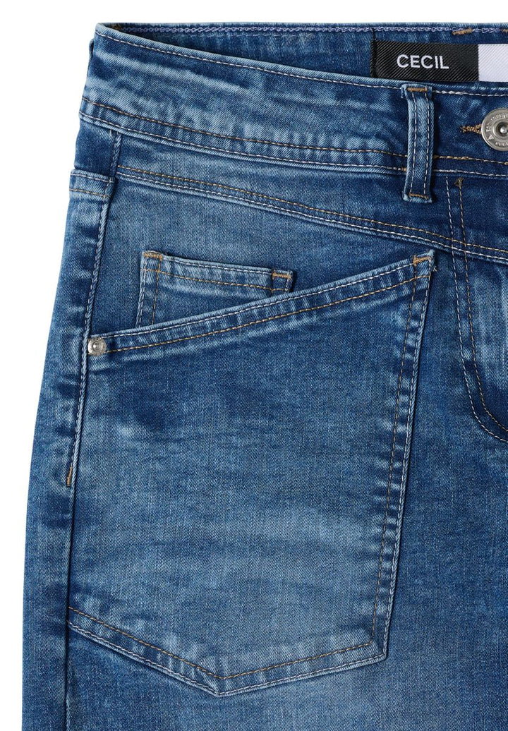 High Waist Barrel Leg Jeans im Loose Fit