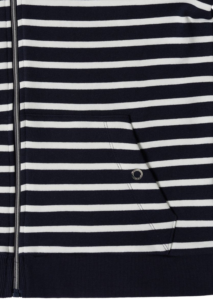 Langarm Jacke mit Kapuze und Struktur