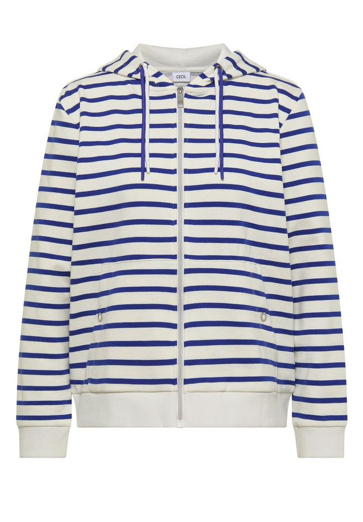 Langarm Jacke mit Kapuze und Struktur