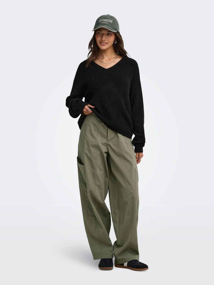 JDYEVIE L/S V-NECK PULLOVER KNT