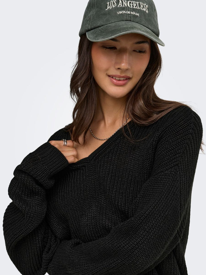 JDYEVIE L/S V-NECK PULLOVER KNT