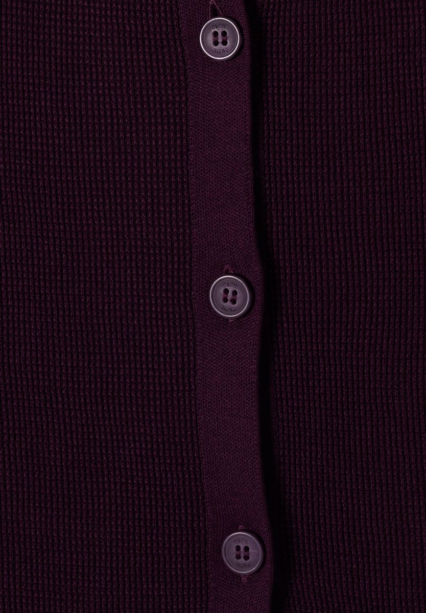 Cardigan mit V-Neck und Struktur