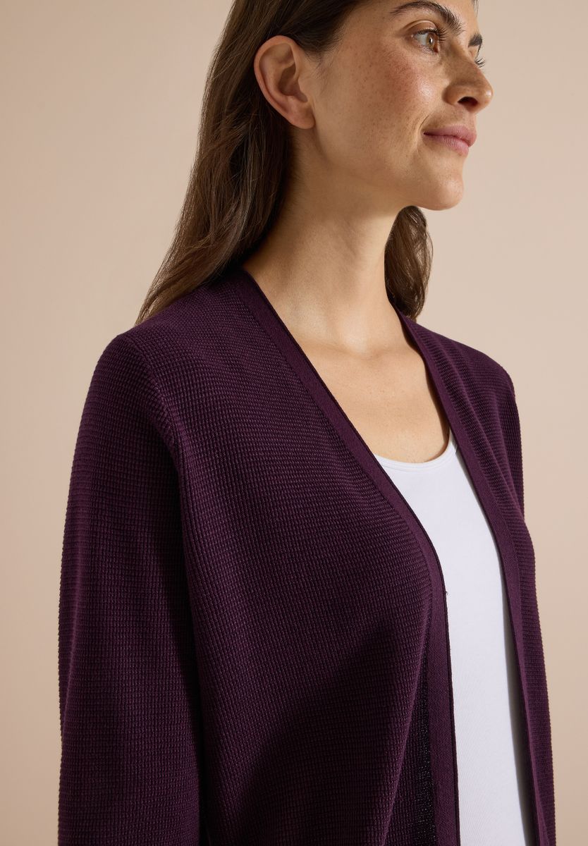 Offener Cardigan mit langen Ärmeln