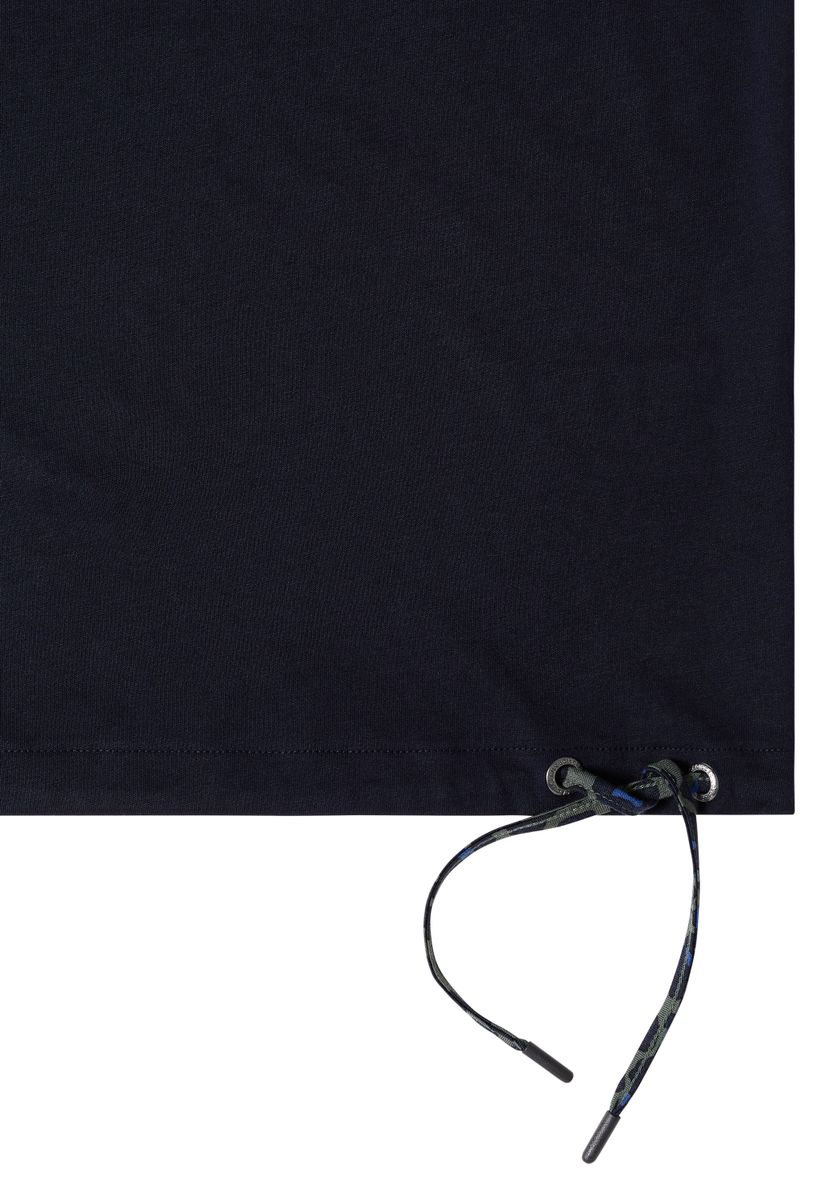 T-Shirt mit Boat Neck und Leo-Piping
