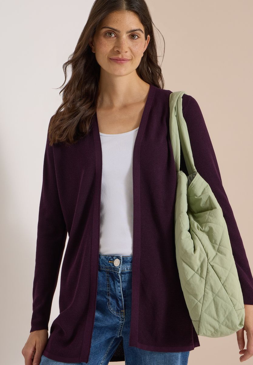 Offener Cardigan mit langen Ärmeln
