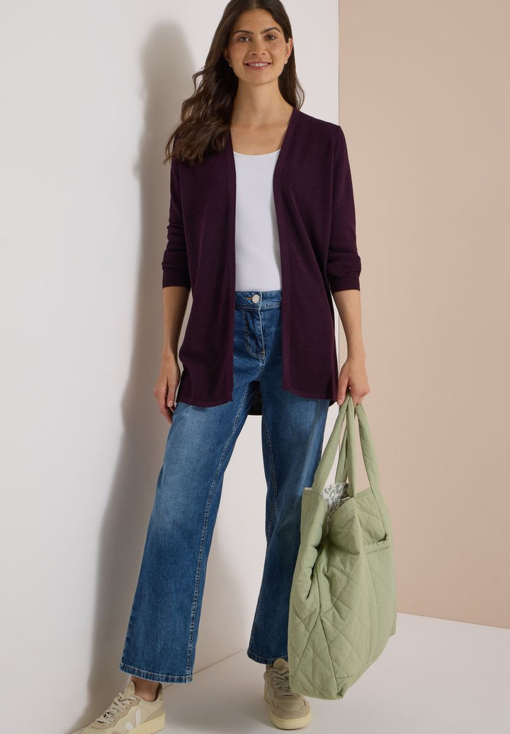 Offener Cardigan mit langen Ärmeln