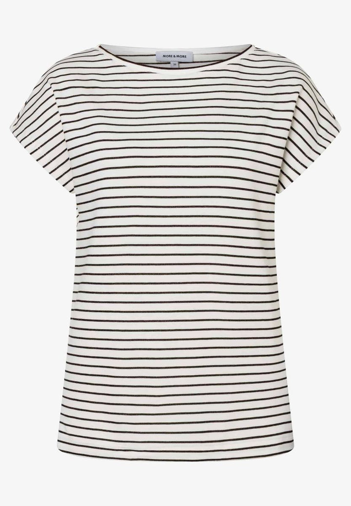 Streifenshirt mit Glanz
