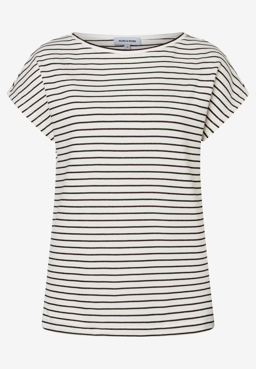 Streifenshirt mit Glanz