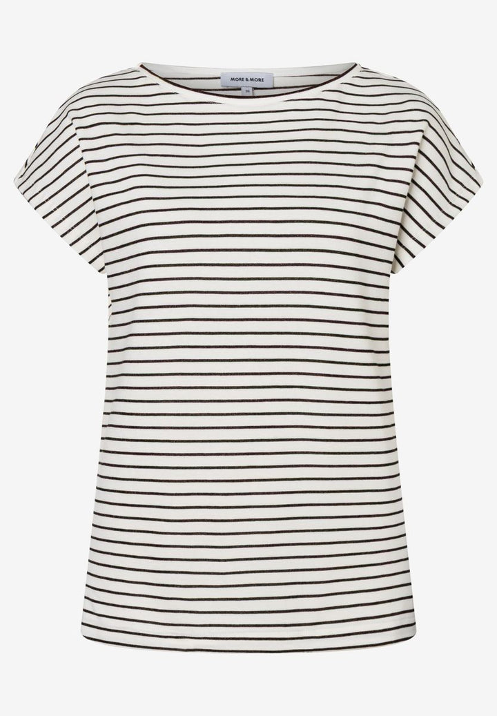Streifenshirt mit Glanz