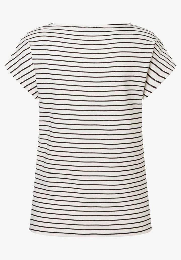 Streifenshirt mit Glanz