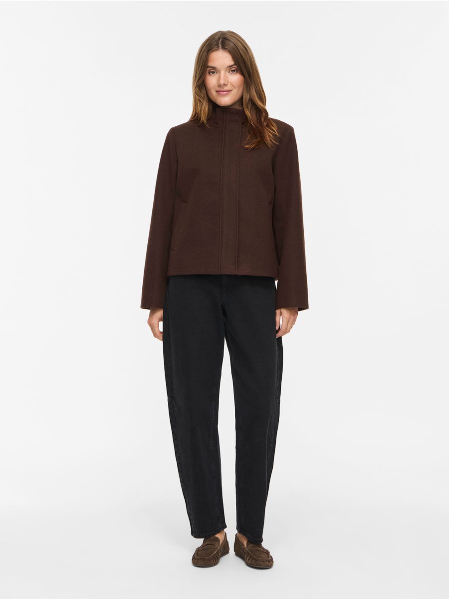VICLAUDIA L/S HIGH NECK SHORT JKT- NOOS