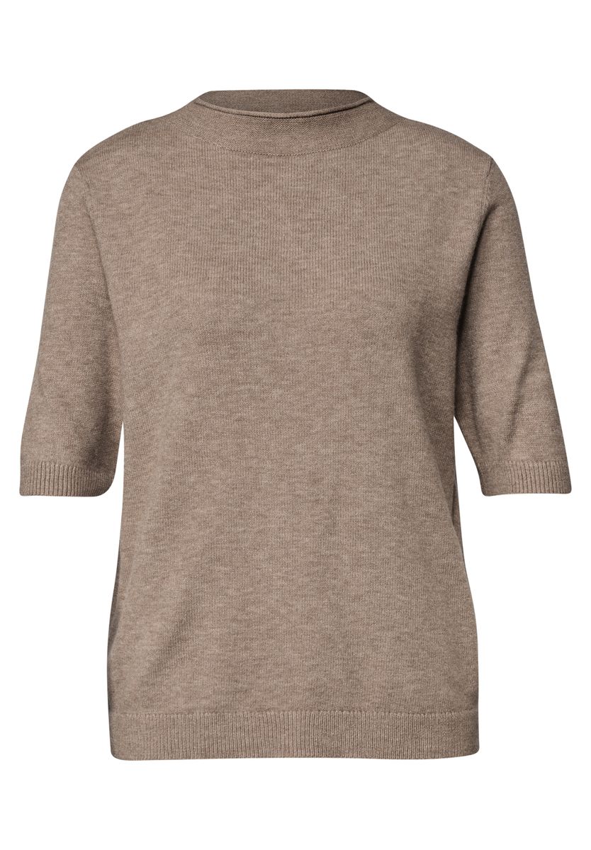 Kurzarm Pullover mit Turtle Neck