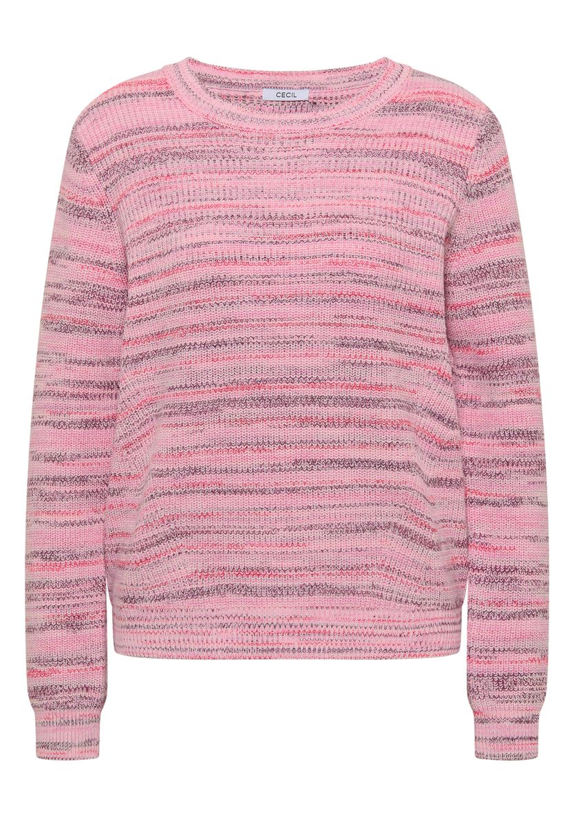 Pullover mit Rundhals und Space-Dye-Optik