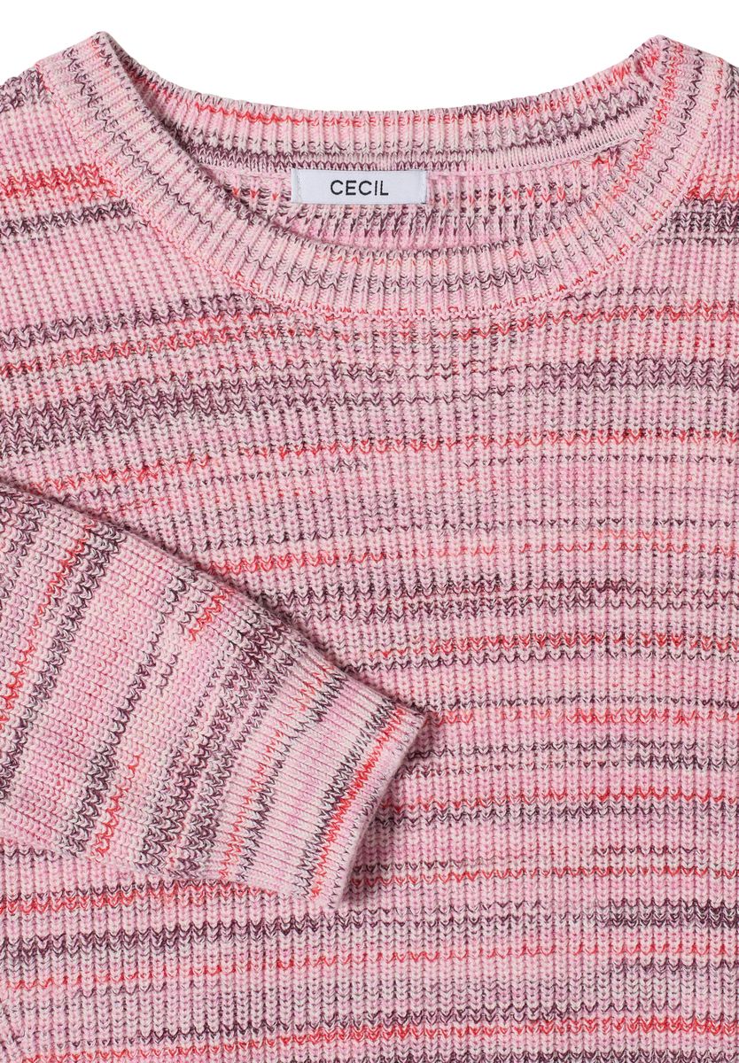 Pullover mit Rundhals und Space-Dye-Optik