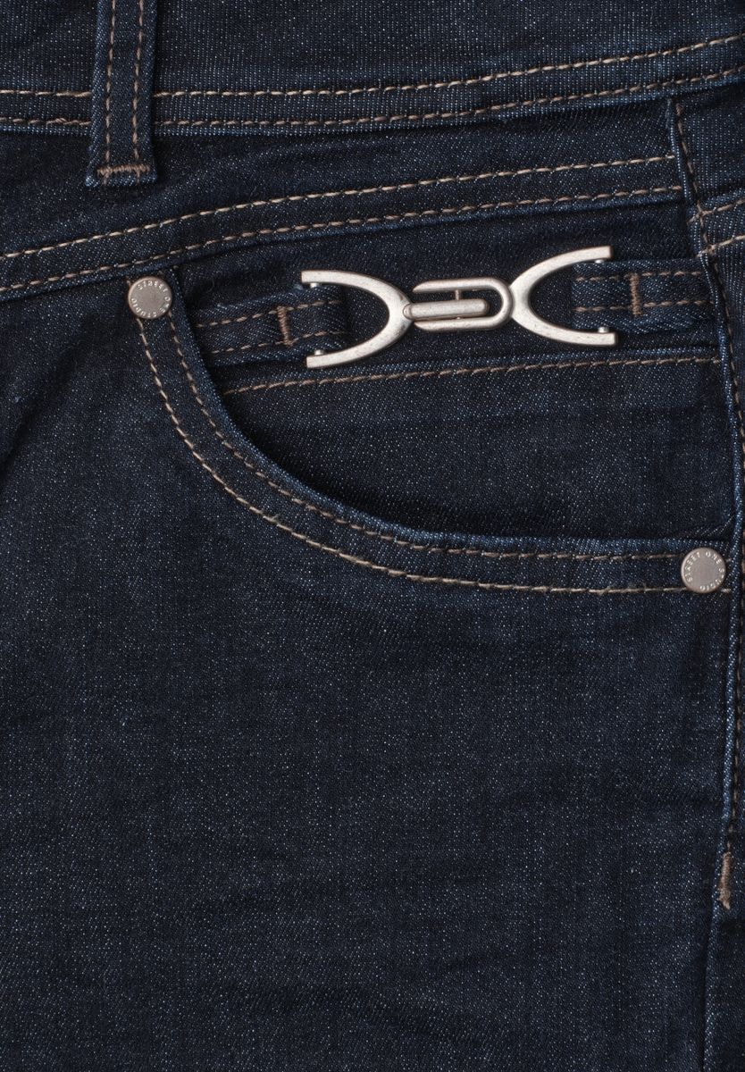 Mid Waist Wide Leg Jeans im Loose Fit