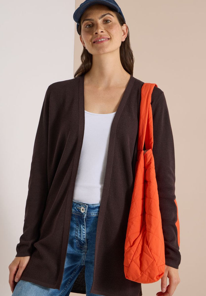 Offener Cardigan mit langen Ärmeln