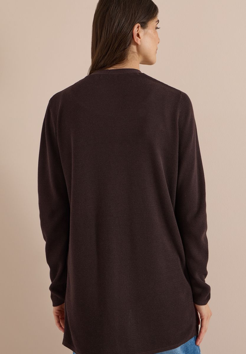 Offener Cardigan mit langen Ärmeln