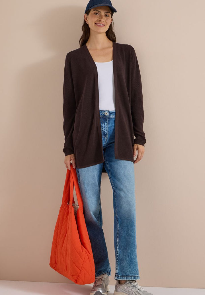 Offener Cardigan mit langen Ärmeln
