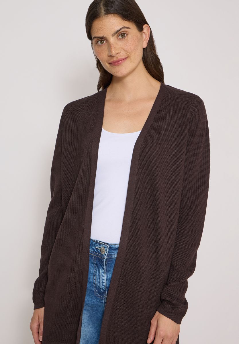 Offener Cardigan mit langen Ärmeln