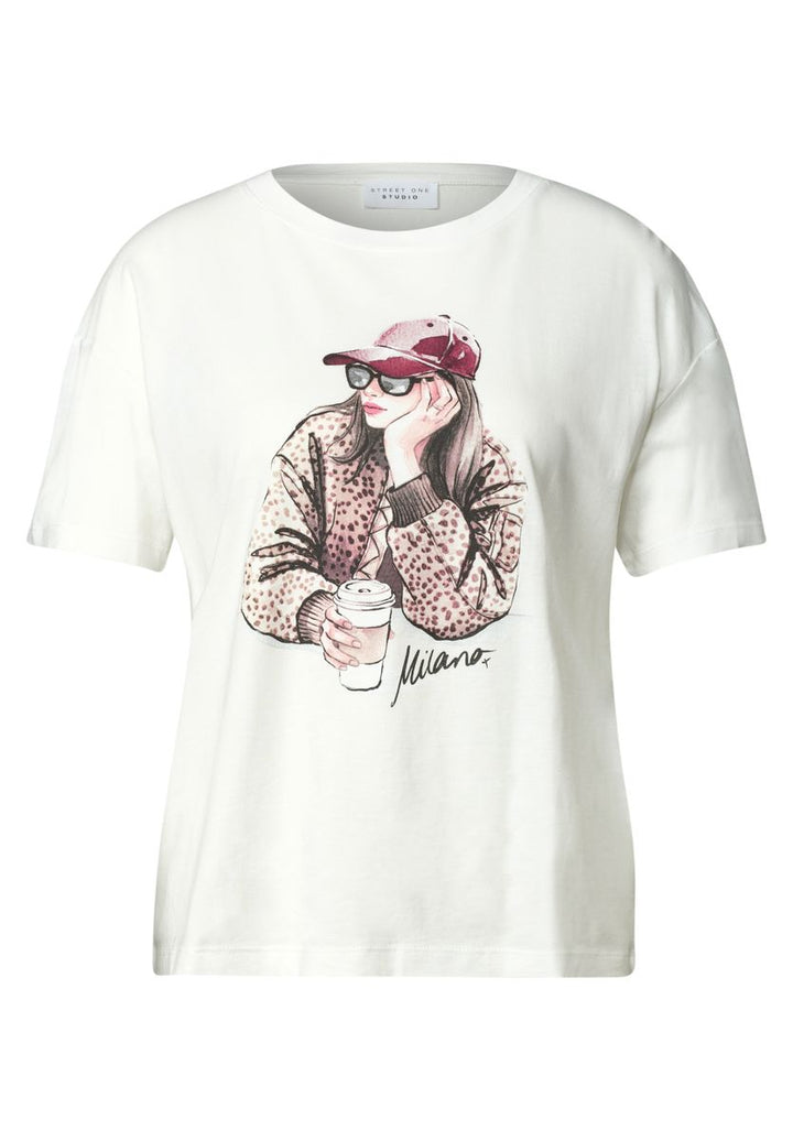 T-Shirt mit Rundhals und Print