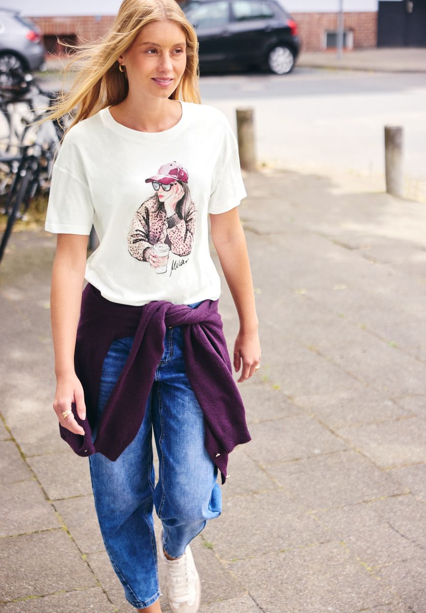 T-Shirt mit Rundhals und Print