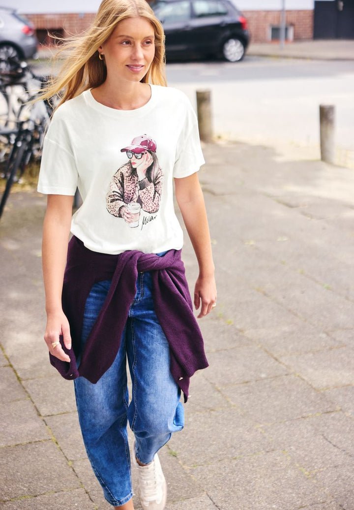 T-Shirt mit Rundhals und Print