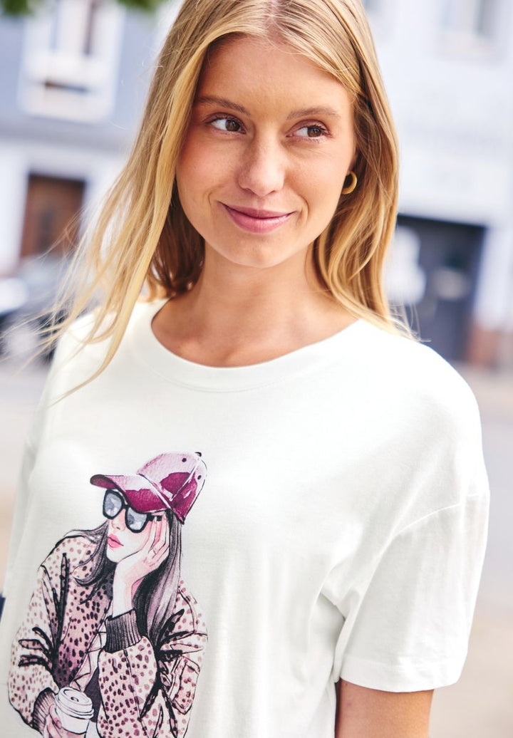 T-Shirt mit Rundhals und Print