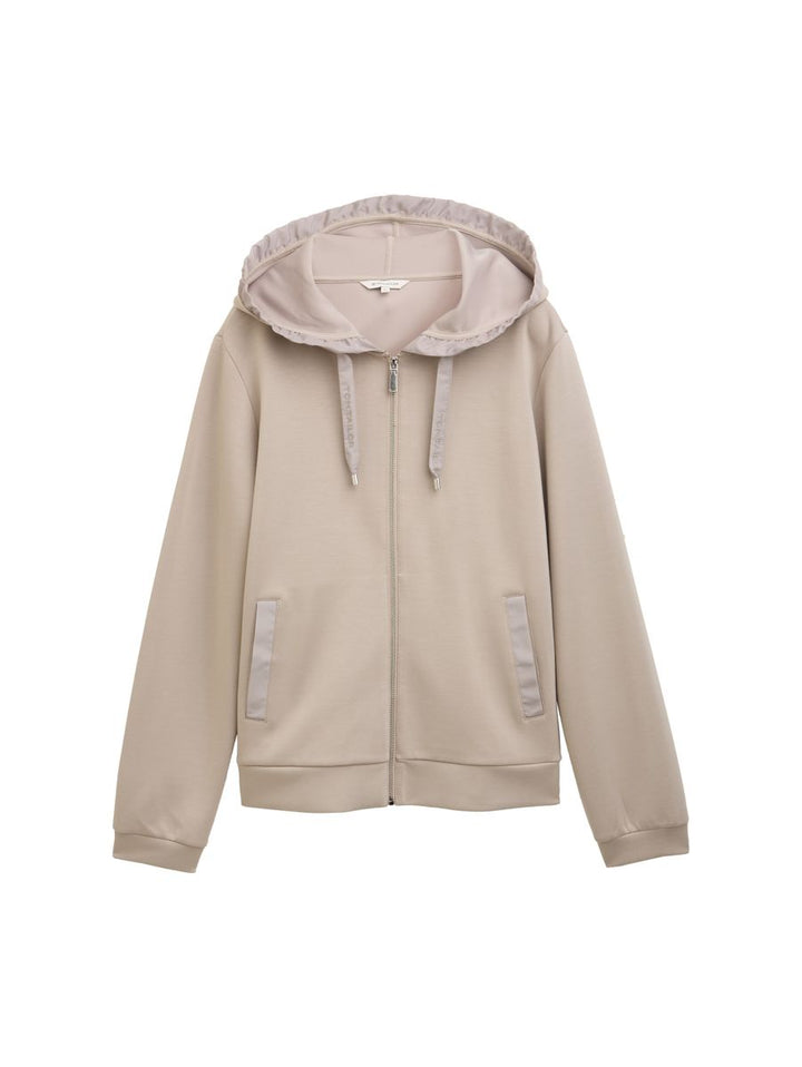 Hoodie Sweatjacke aus Scuba