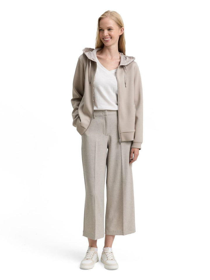 Hoodie Sweatjacke aus Scuba