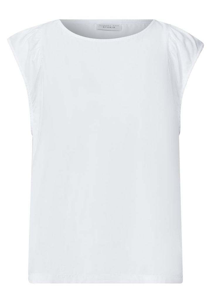 Dropped Shoulder Blusenshirt mit Rundhals