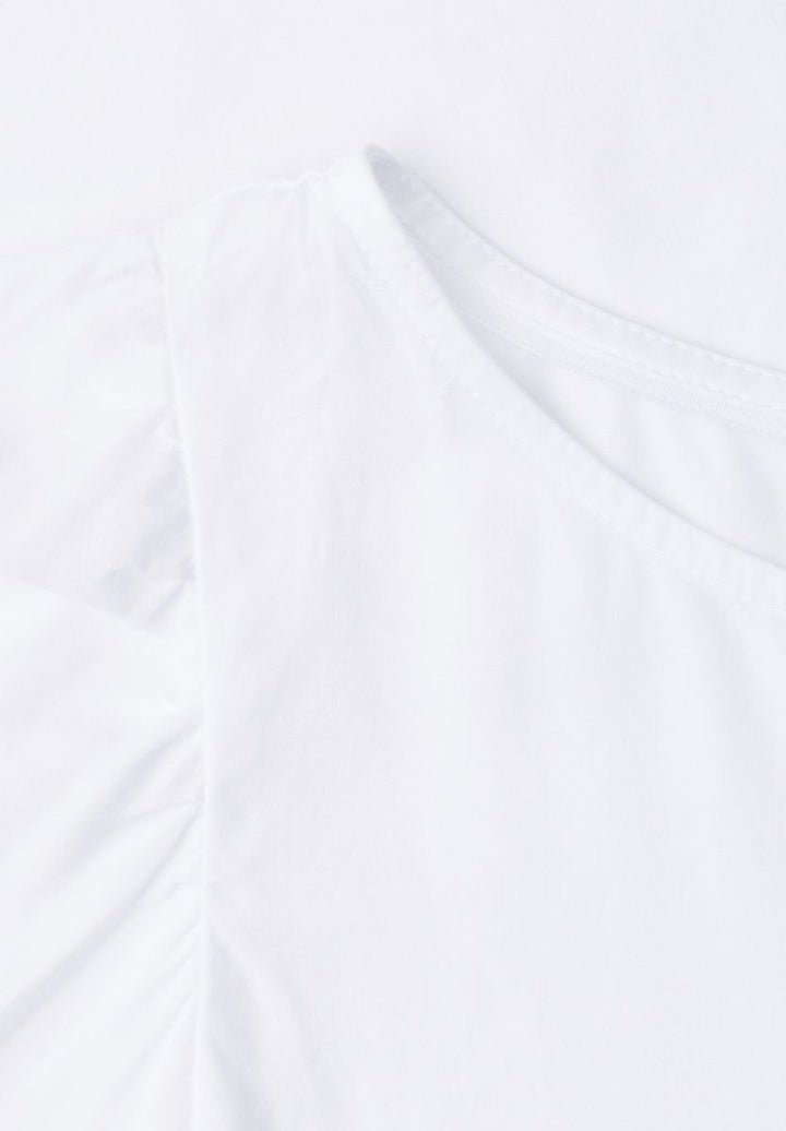 Dropped Shoulder Blusenshirt mit Rundhals