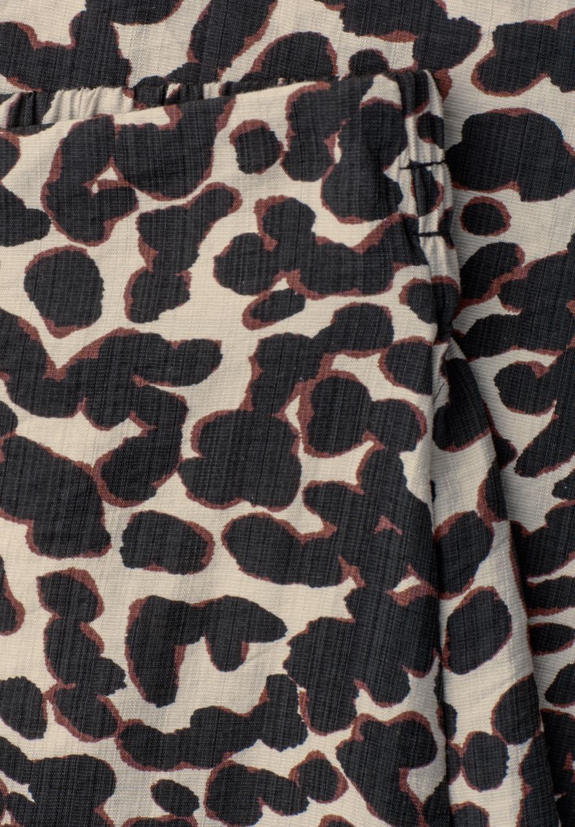 Midirock mit Mid Waist und Print