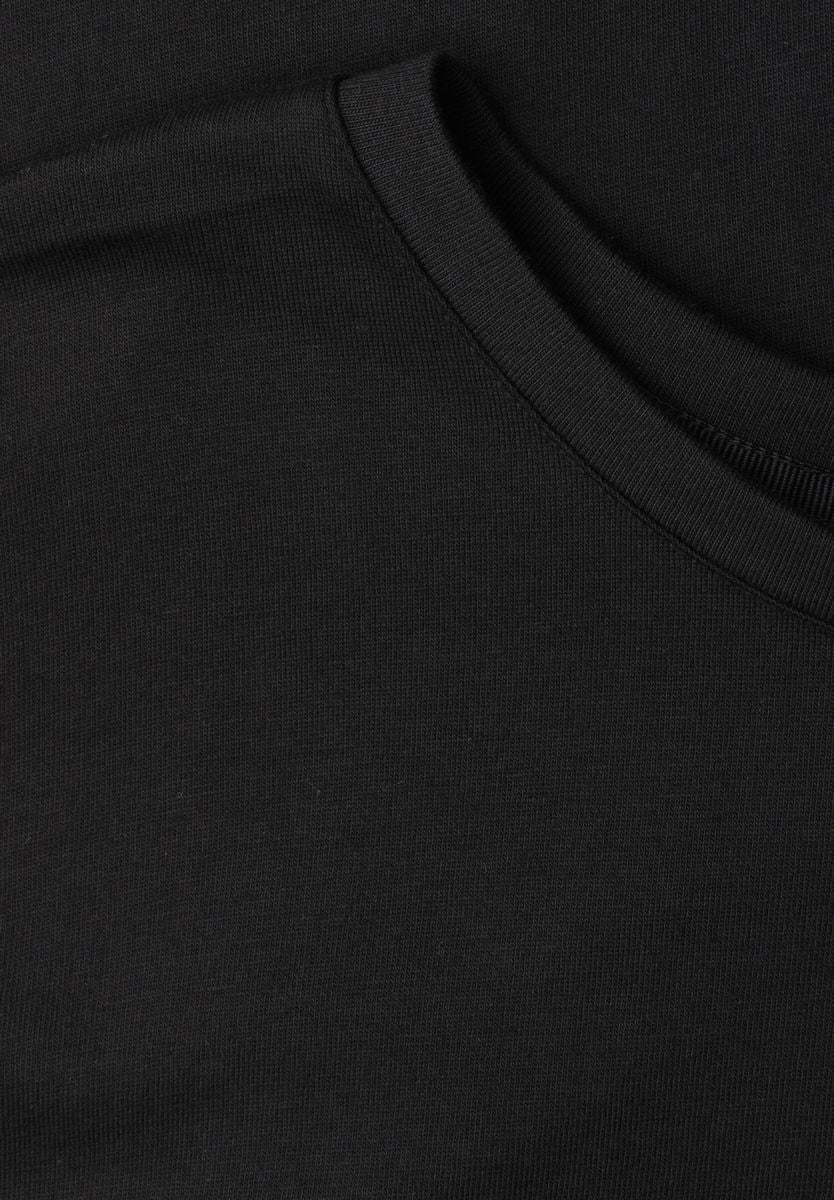 T-Shirt mit Rundhals und Spitze