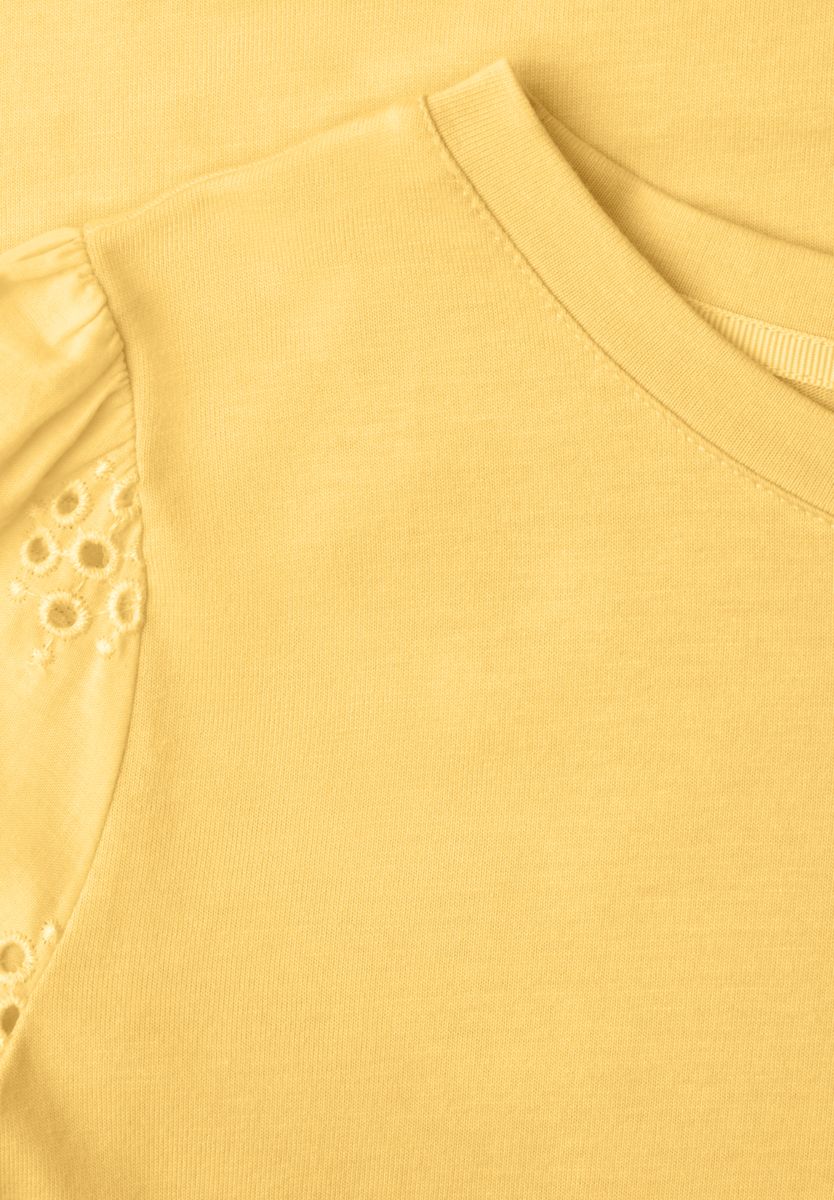 T-Shirt mit Embroidery Ärmeln