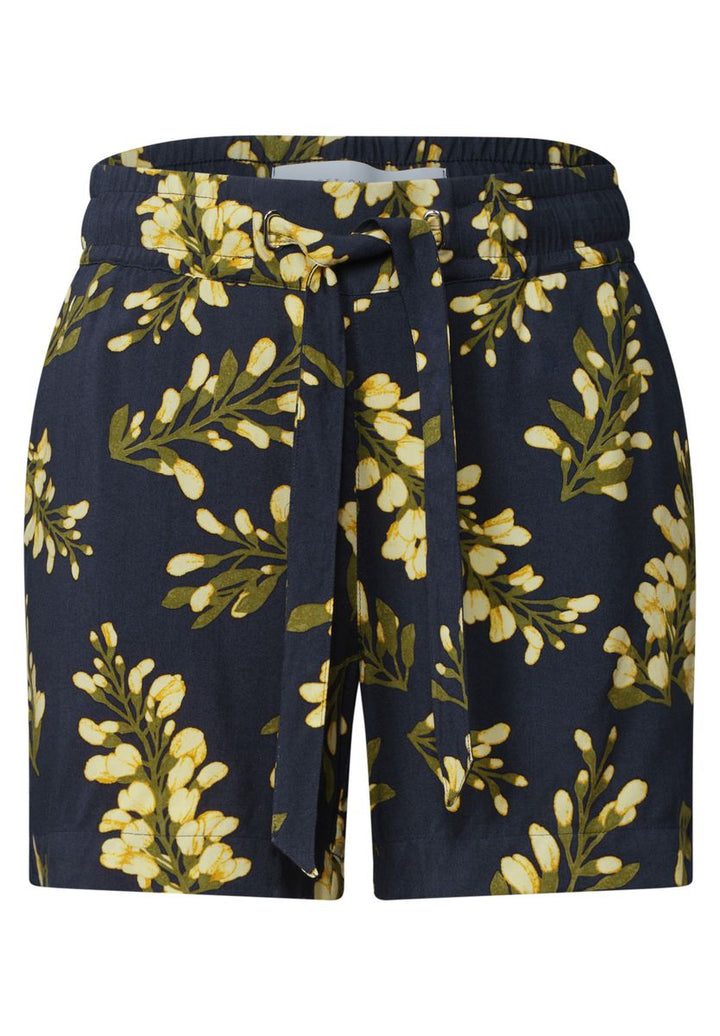 Mid Waist Shorts mit floralem Print