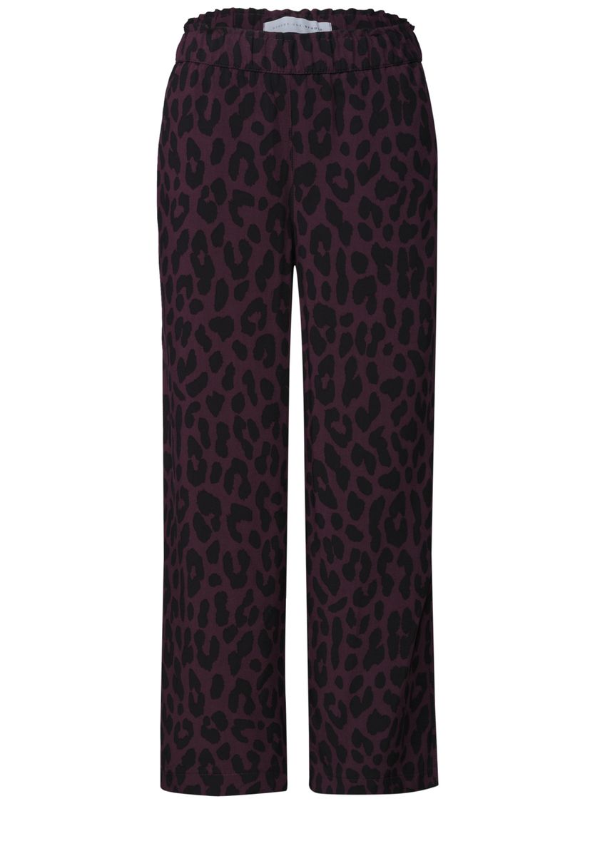 Mid Waist Culotte mit Leo-Muster