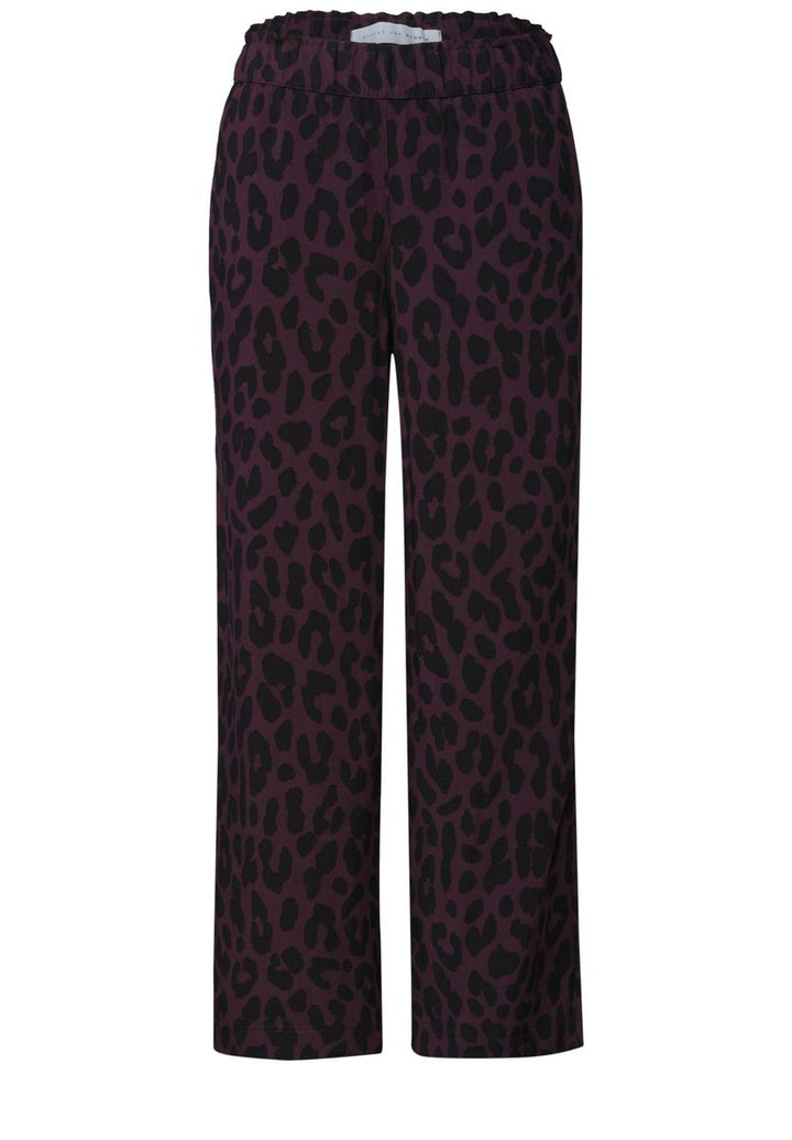 Mid Waist Culotte mit Leo-Muster
