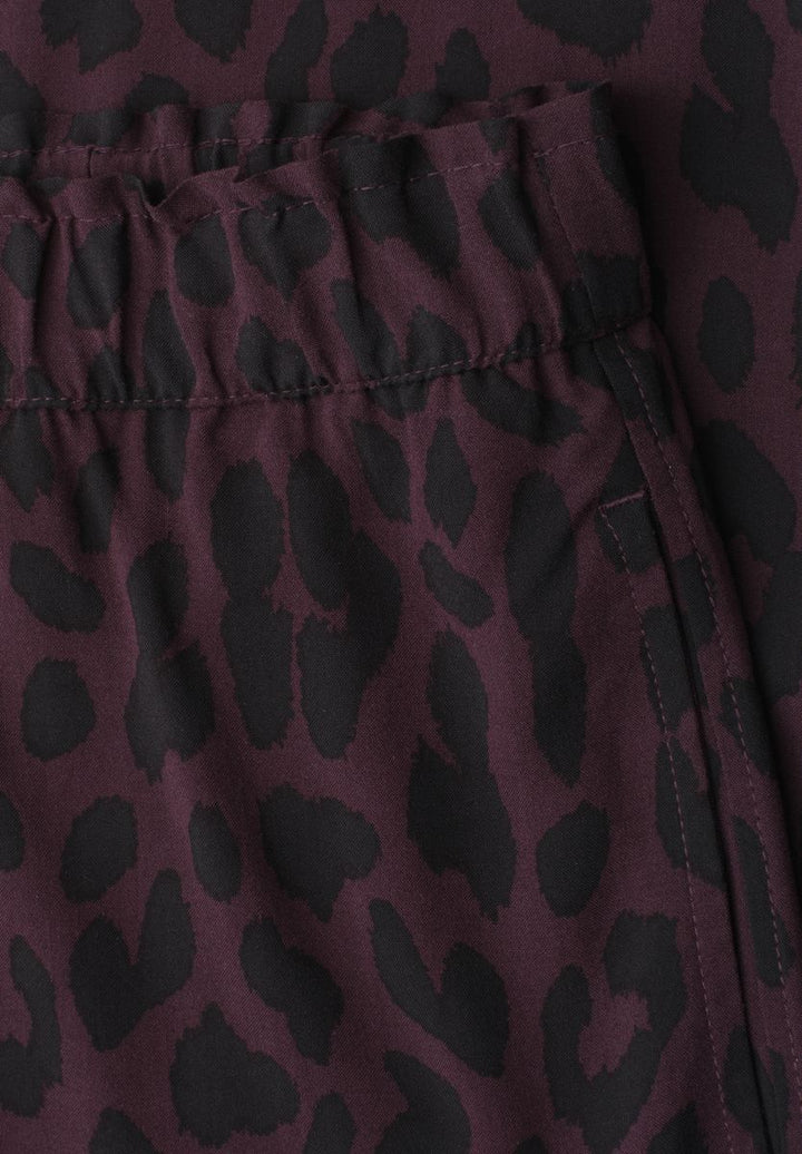 Mid Waist Culotte mit Leo-Muster