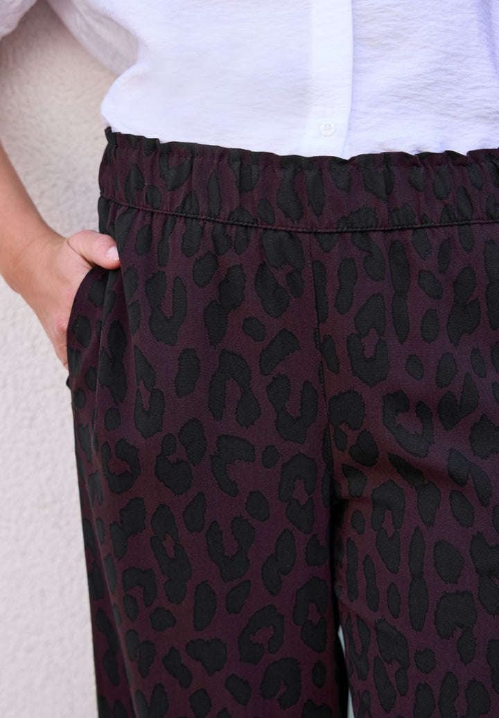 Mid Waist Culotte mit Leo-Muster