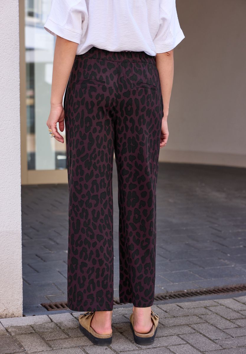 Mid Waist Culotte mit Leo-Muster