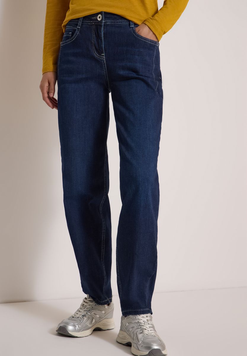 High Waist Barrel Leg Jeans im Loose Fit