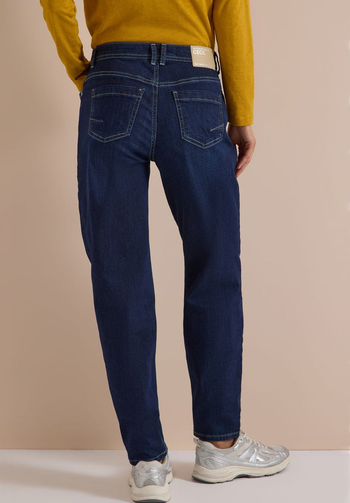 High Waist Barrel Leg Jeans im Loose Fit