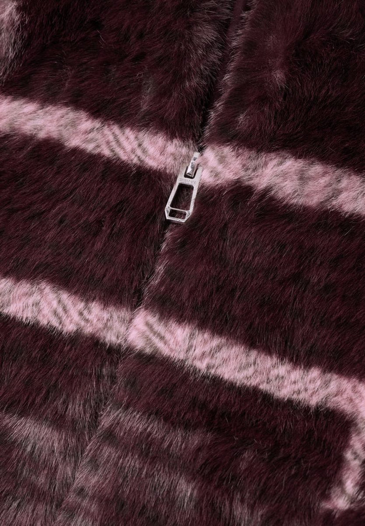 Jacke aus Fake Fur mit Muster