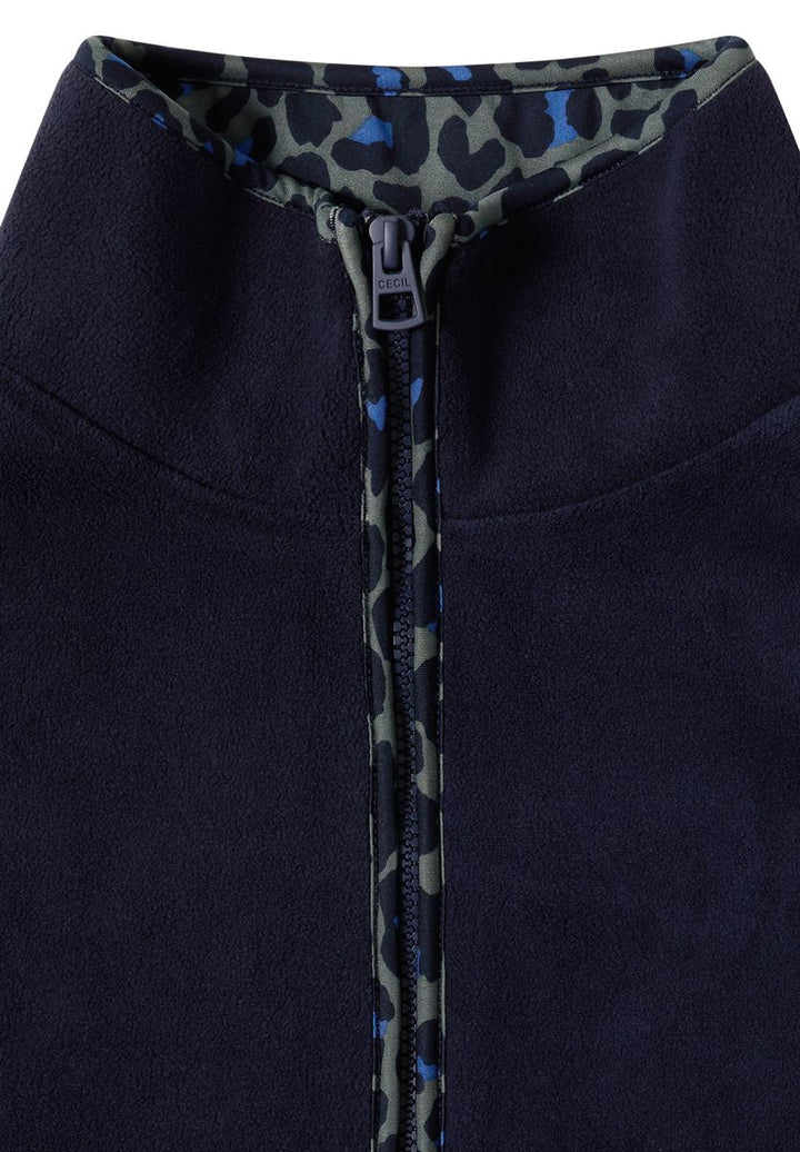 Fleece-Pullover mit Leo-Details