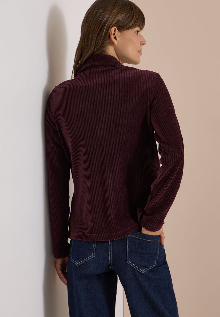 Jerseycord Blazer in Unifarbe