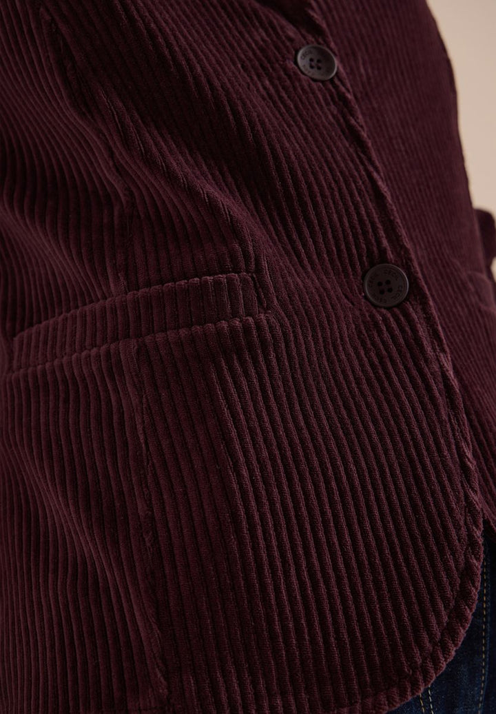 Jerseycord Blazer in Unifarbe