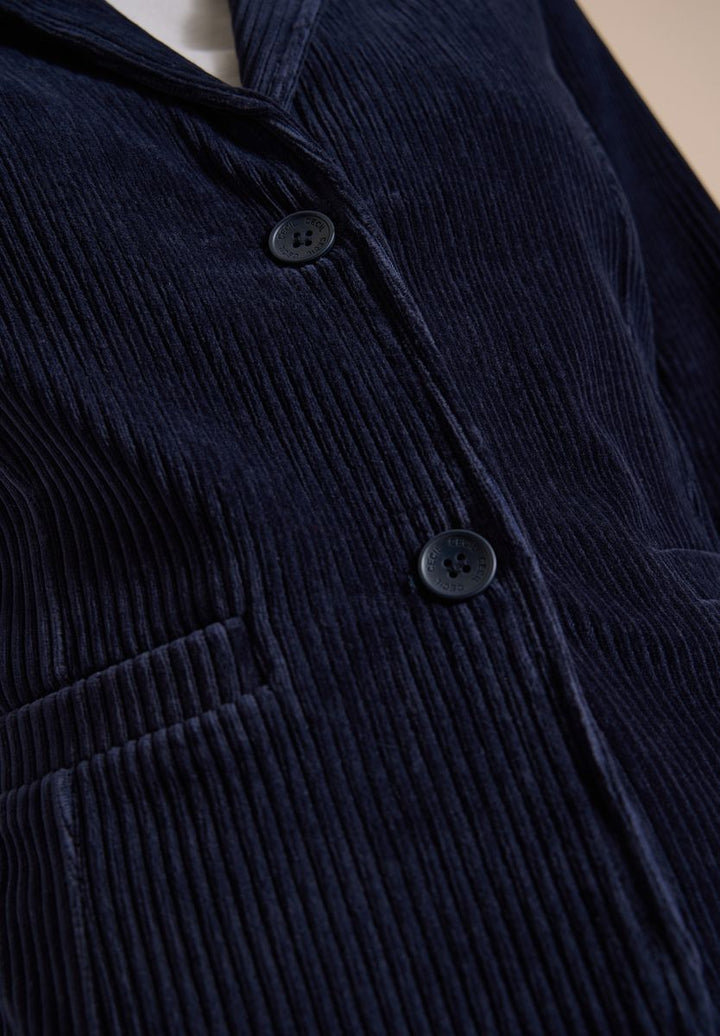 Jerseycord Blazer in Unifarbe