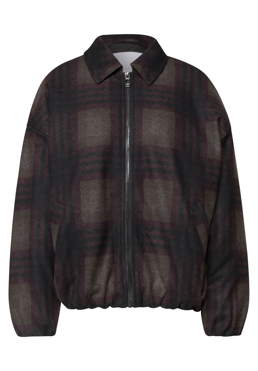 Gefütterter Blouson mit Karomuster
