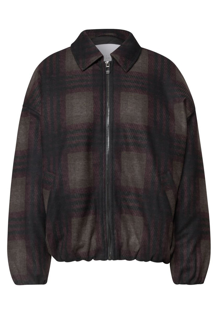 Gefütterter Blouson mit Karomuster